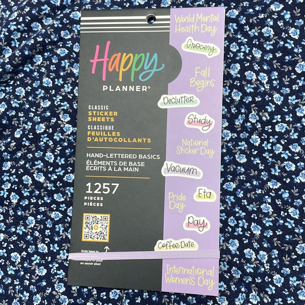 NWT The Happy Planner Hand Lettered Basics sticker sheets